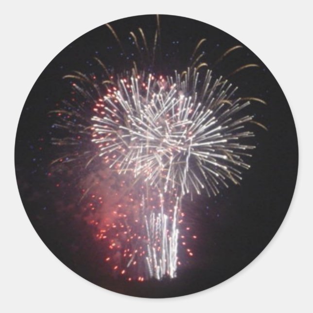 Fireworks Classic Round Sticker (Front)