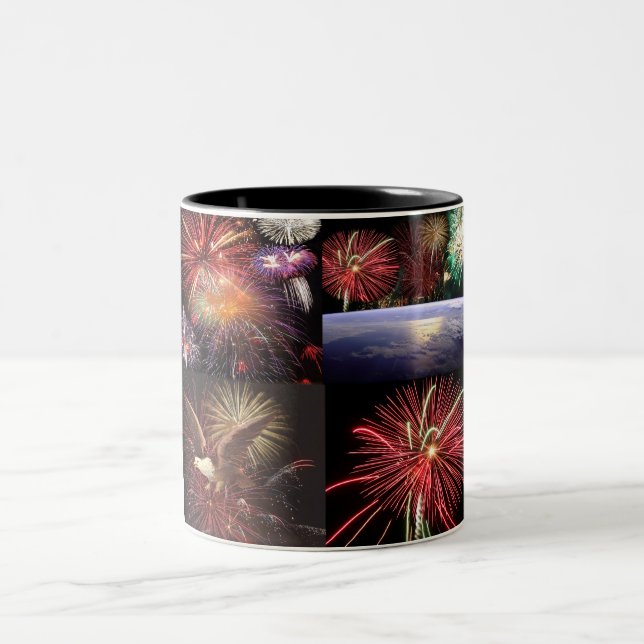 Fireworks Collection Two-Tone Coffee Mug (Center)
