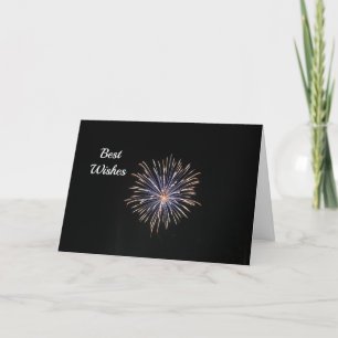 Fireworks Congratulations Wedding Card