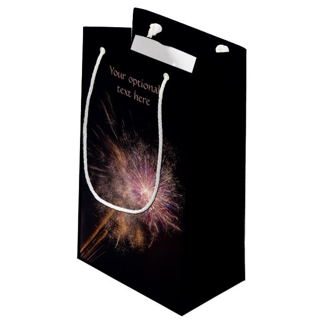 Fireworks custom gift bags (Back Angled)