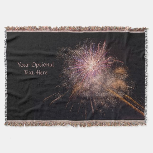 Fireworks custom throw blanket (Front)