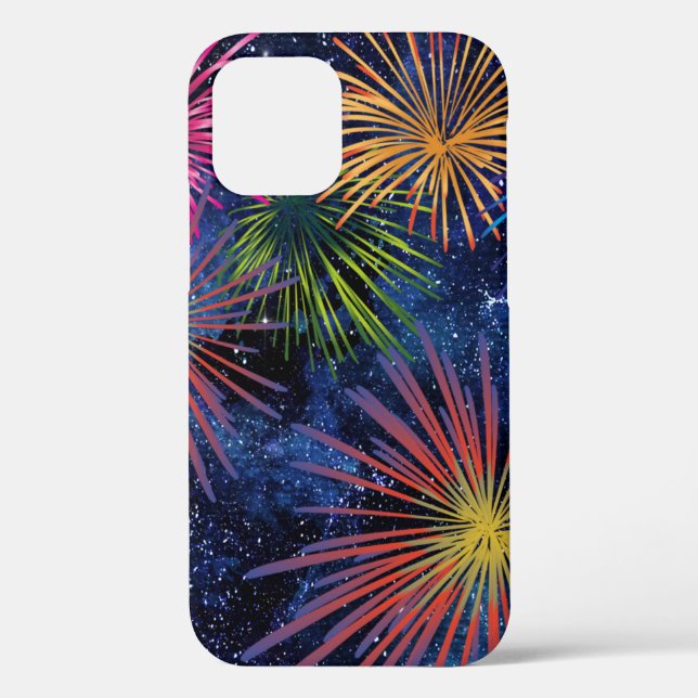 Fireworks Design on Dark Sky Background Case-Mate iPhone Case (Back)