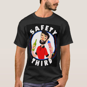 Fireworks Director 4th July Safety Third T-Shirt