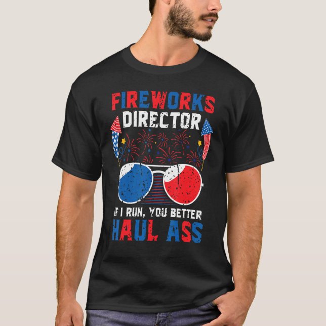 Fireworks Director  4th Of July Patriotic Mens T-Shirt (Front)