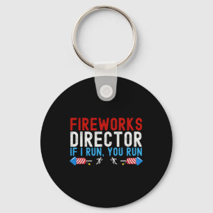 Fireworks Director American Flag 4th Of July 1 Key Ring