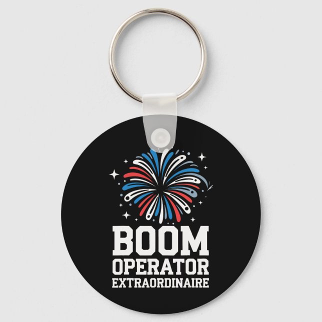 Fireworks Director Boom Operator Extraordinaire _3 Key Ring (Front)