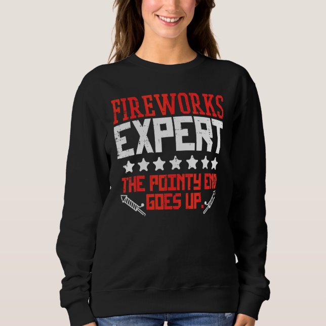 Fireworks Director Expert  Fourth Of July 4th Men  Sweatshirt (Front)