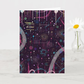 Fireworks Display: Abstract Art  Card
