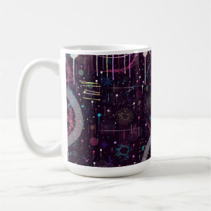 Fireworks Display: Abstract Art Coffee Mug