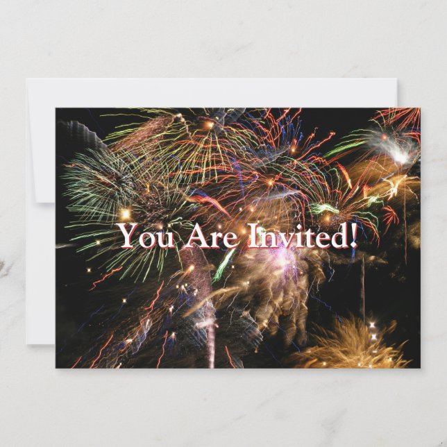Fireworks Display Invitation (Front)