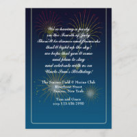 Fireworks Display Invitation