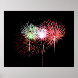Fireworks Display Photo Poster