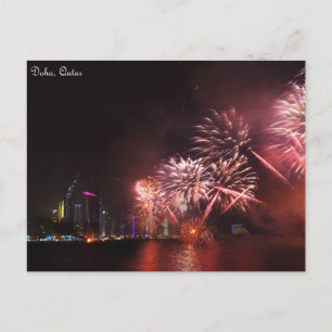 Fireworks display postcard