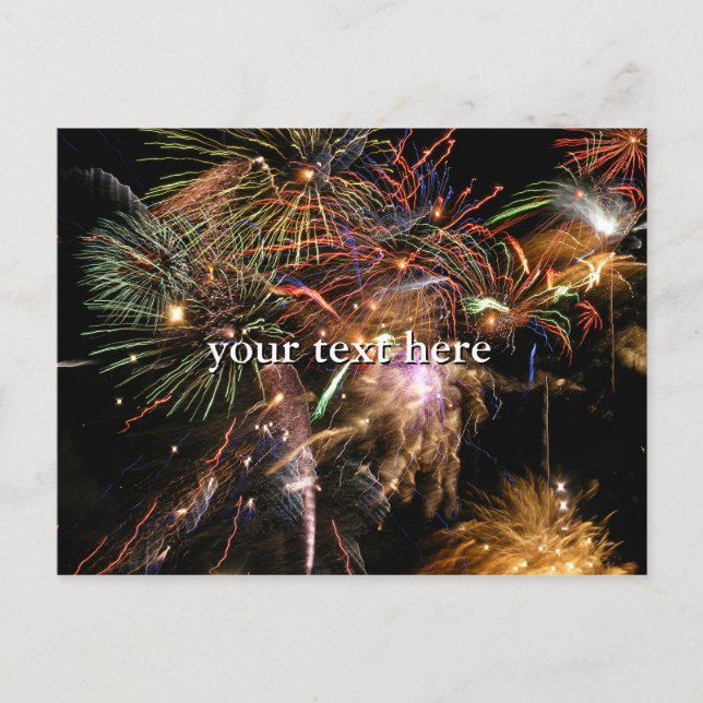 Fireworks Display Postcard (Front)