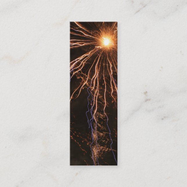 Fireworks Electricity Bookmark Mini Business Card (Front)