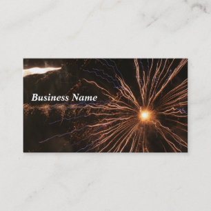 Fireworks Electricity Business Card
