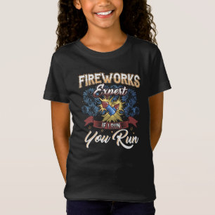 Fireworks Expert If I Run Matching 4th of July T-Shirt
