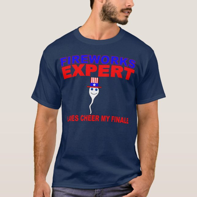 FIREWORKS EXPERT, LADIES CHEER MY FINALE T-Shirt (Front)