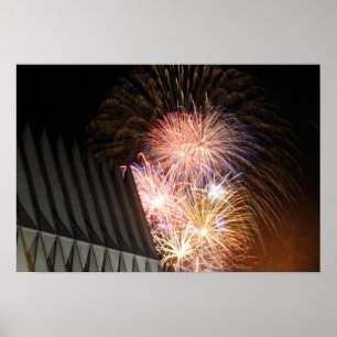 Fireworks explode poster