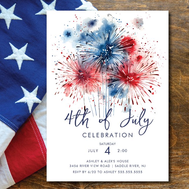  Fireworks Extravaganza 4th of July  Invitation (Creator Uploaded)