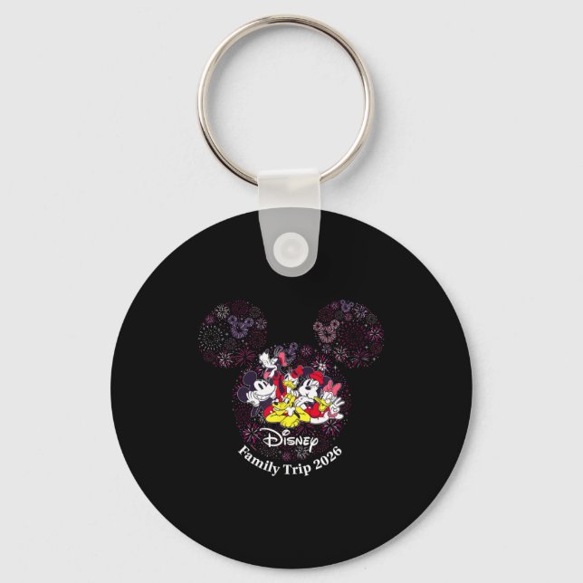 Fireworks Family Trip 2026 Valentine's Day Vacatio Key Ring (Front)