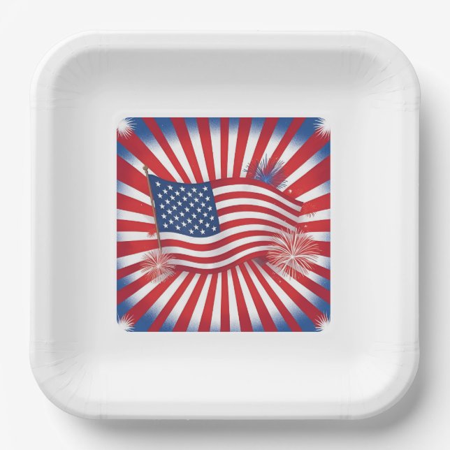 Fireworks Fiesta Independence Plates (Front)