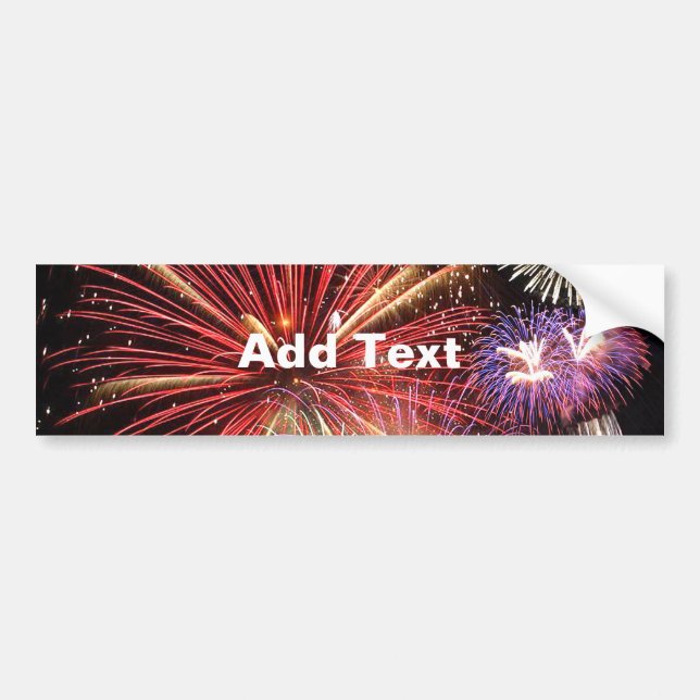 Fireworks Finale Bumper Sticker (Front)