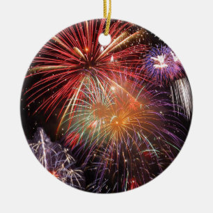 Fireworks Finale Ceramic Tree Decoration