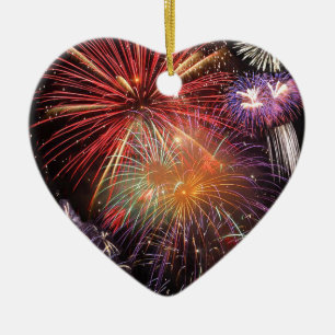 Fireworks Finale Ceramic Tree Decoration