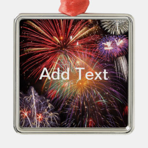 Fireworks Finale Metal Tree Decoration