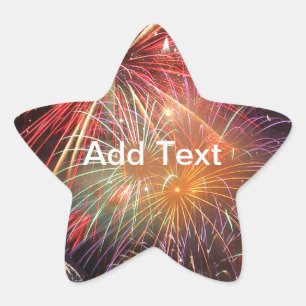 Fireworks Finale Star Sticker