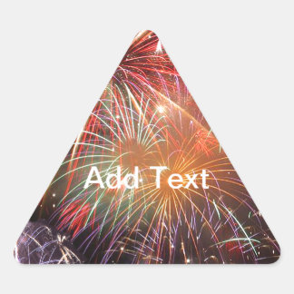 Fireworks Finale Triangle Sticker