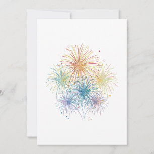 Fireworks Firecracker Pyrotechnician New Year Gift Invitation