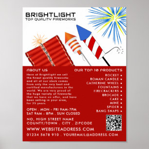 Fireworks, Fireworks Sales Advertising Poster
