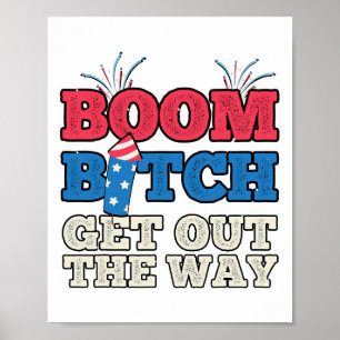 Fireworks Firing System Director Funny Boom 4th Of Poster