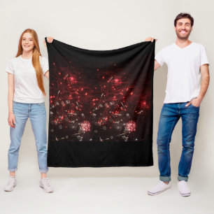 Fireworks Fleece Blanket