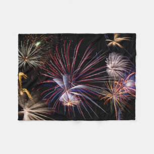 Fireworks Fleece Blanket