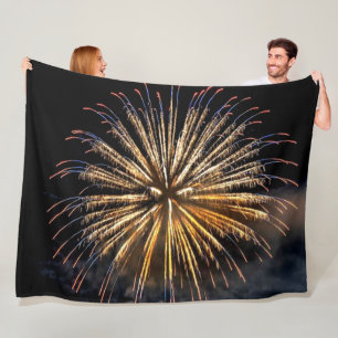 FIREWORK'S  FLEECE BLANKET