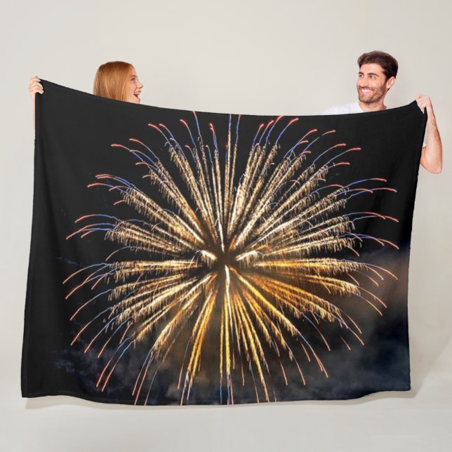 FIREWORK'S  FLEECE BLANKET (In Situ)
