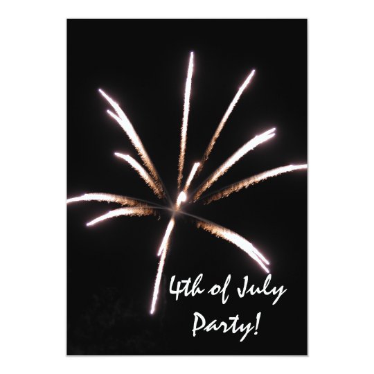 Fireworks Fourth of July Party Invitation