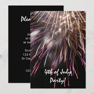 Fireworks Fourth of July Party Invitation