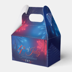 Fireworks Fourth Of July With The Statue Of Libert Favour Box