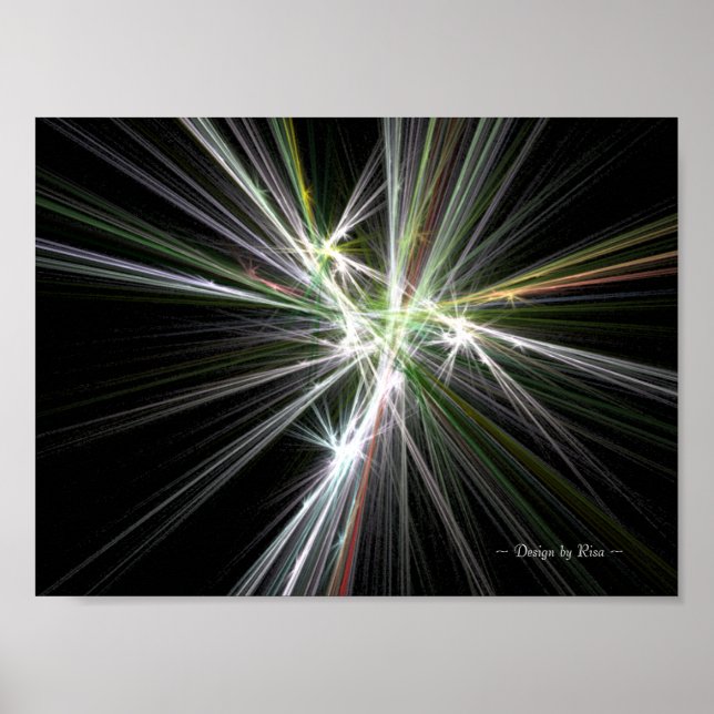Fireworks Fractal Poster (Front)
