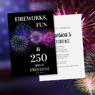 Fireworks, Fun, Freedom 250th 4th of July 