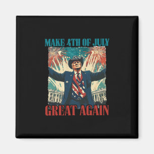 Fireworks Funny Trump American Make 4th Of July Gr Magnet