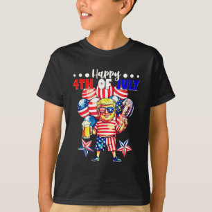 Fireworks Funny Trump Patriotic American Happy 4th T-Shirt
