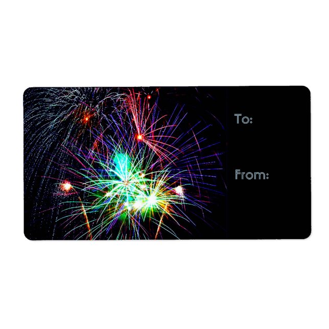 Fireworks Gift Labels (Front)