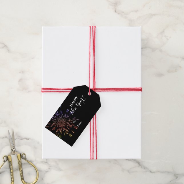 Fireworks Gift Tags (With Twine)