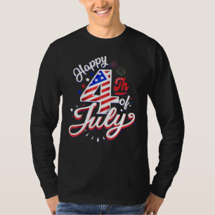 Fireworks Happy 4th Of July US Flag American 4th O T-Shirt