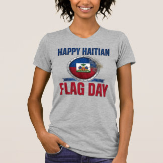 Fireworks Happy Haitian Flag Day Haiti Pride Gift T-Shirt